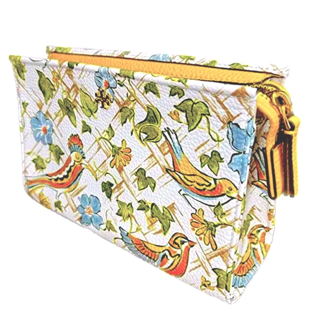 NWT | Rare TORY BURCH Blake Printed Birds Cosmetic Clutch Case
